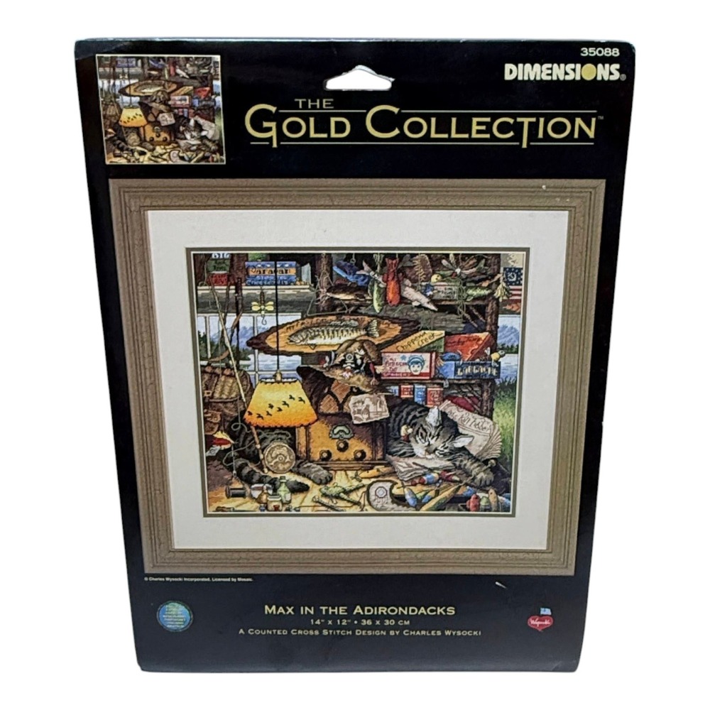 Dimensions‎ Gold Collection Cross Stitch Kit  Max Adirondacks Wysocki 2002